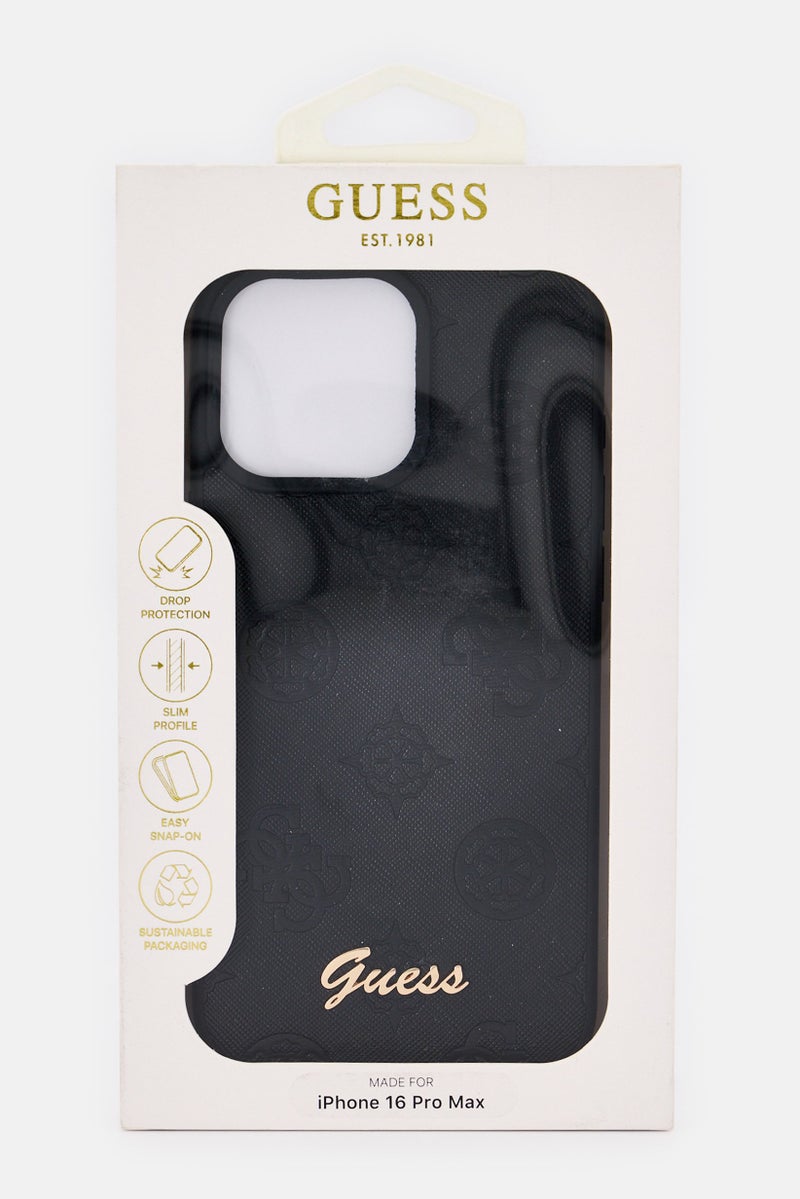 GUESS iPhone 16 Pro Max Mobile Case, Black - Image 1