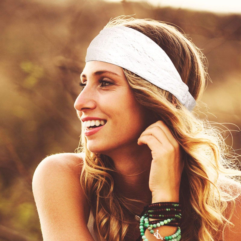 WILLBOND 10 Pieces Lace Elastic Headwrap Lace Elastic Headbands Boho Bandana Bohemian Headband Hair Accessories for Women, 10 Colors - Image 5