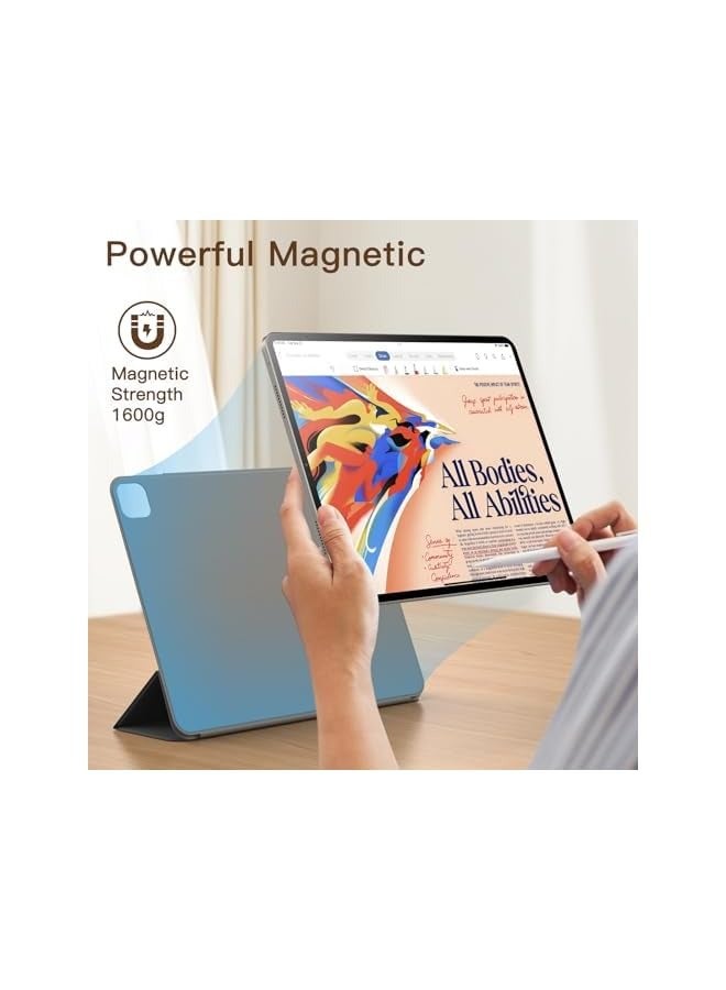 جي تيك حافظة مغناطيسية لجهاز iPad Pro 11 بوصة (موديل 2022/2021/2020/2018)، وiPad Air 5/4 (10.9 بوصة 2022/2020)، تدعم شحن الجيل الثاني من قلم الرصاص، مرفق مغناطيسي (أسود) - Image 2