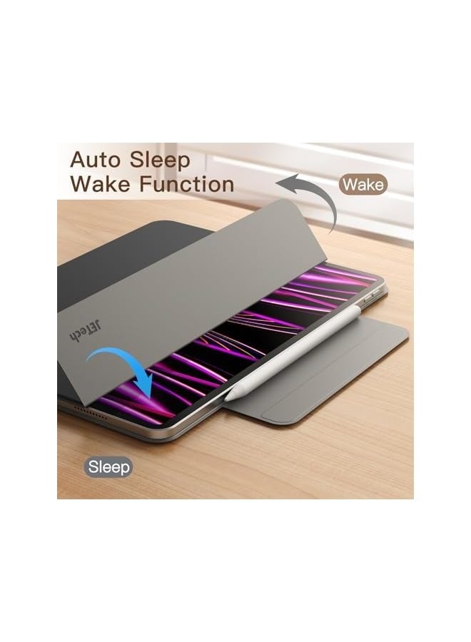 جي تيك حافظة مغناطيسية لجهاز iPad Pro 11 بوصة (موديل 2022/2021/2020/2018)، وiPad Air 5/4 (10.9 بوصة 2022/2020)، تدعم شحن الجيل الثاني من قلم الرصاص، مرفق مغناطيسي (أسود) - Image 4