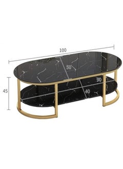 NKX Multipurpose White 2 tier Coffee Table with thickened 4mm glass Top for Kitchen and Bedroom  - Image 4