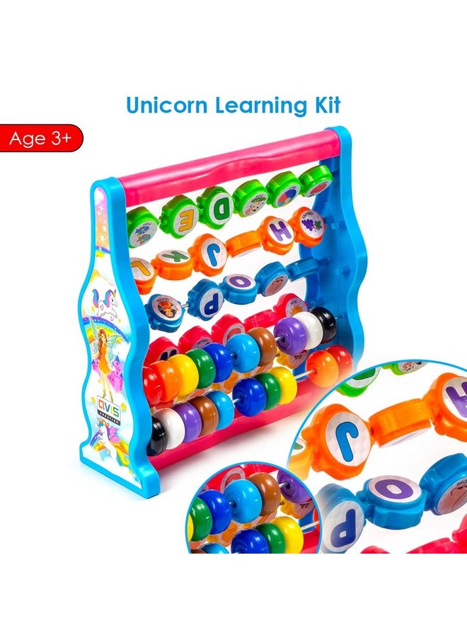 TOYZTREND - Ratna's Unicorn Learning Kit Educational Toy for Kids to Learn Alphabets, Numbers, Spelling, Shapes, Colors & Counting (Multicolor) - Image 1