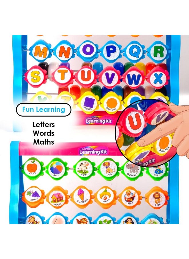TOYZTREND - Ratna's Unicorn Learning Kit Educational Toy for Kids to Learn Alphabets, Numbers, Spelling, Shapes, Colors & Counting (Multicolor) - Image 1