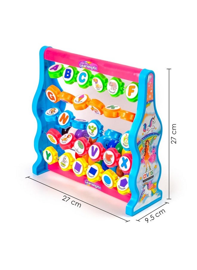 TOYZTREND - Ratna's Unicorn Learning Kit Educational Toy for Kids to Learn Alphabets, Numbers, Spelling, Shapes, Colors & Counting (Multicolor) - Image 1
