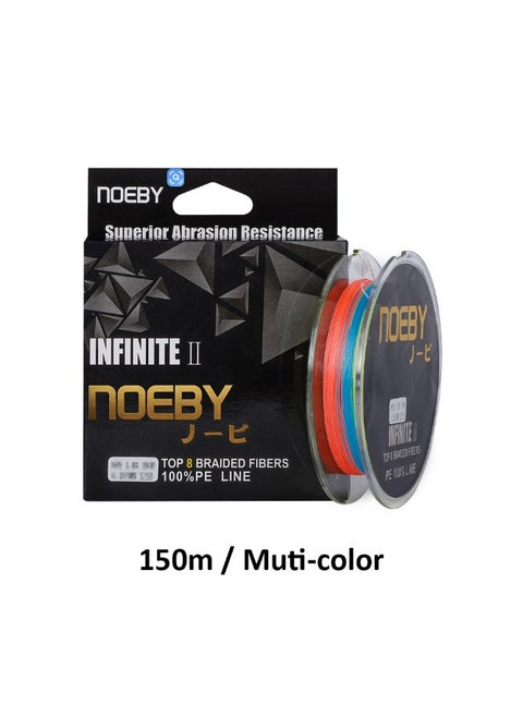 PE fishing line, #1.5, 5 colors PE line, 0.2mm, 22lb, 150M