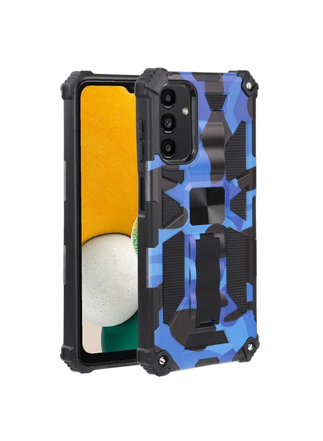 اس-توب جراب لهاتف Samsung Galaxy A13 5G، جراب هاتف مغناطيسي من مادة TPU + PC، مزود بمسند مموه - Image 1