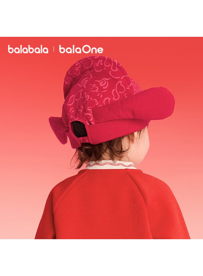 Balabala Children's Tiger Head Hat Boys Girls New Winter Baby Cute Infant New Year First Birthday Hat - Image 2