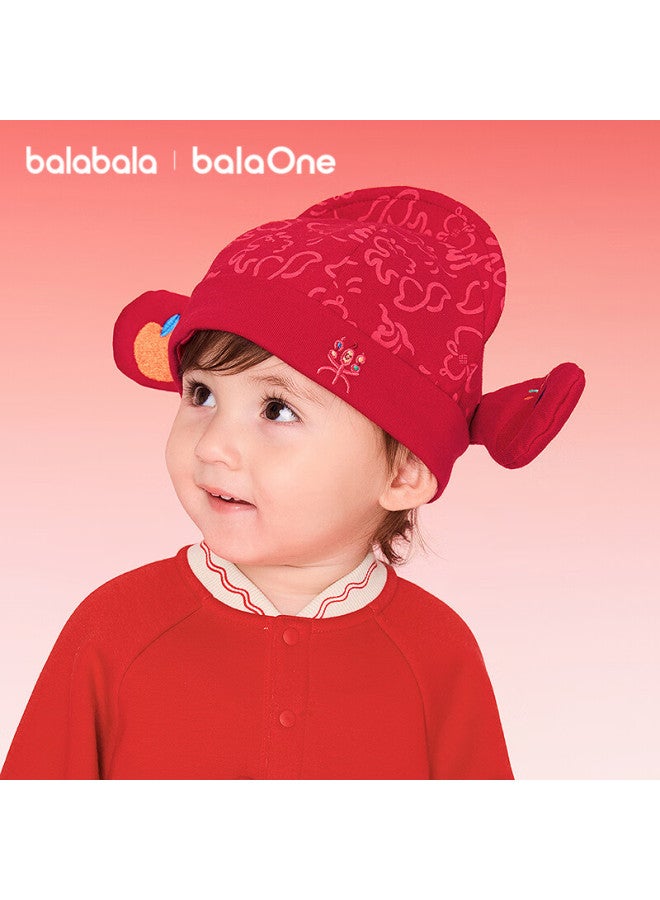 Balabala Children's Tiger Head Hat Boys Girls New Winter Baby Cute Infant New Year First Birthday Hat - Image 1