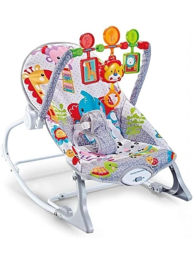 Baby Rocking Chair with Removable Toy Arch, Infant Bouncer - Image 4