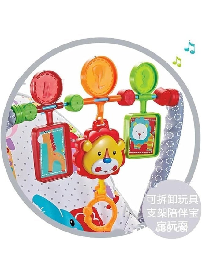 Baby Rocking Chair with Removable Toy Arch, Infant Bouncer - Image 2