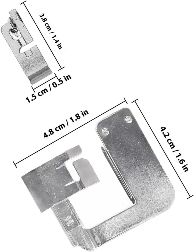 6 Pcs Multi-Function Rolled Hem Presser Feet Set for Home Sewing Machines, Portable Professional Stitching Attachments, Compatible Low Shank Models, for Fabric Edging and Sewing - Image 2