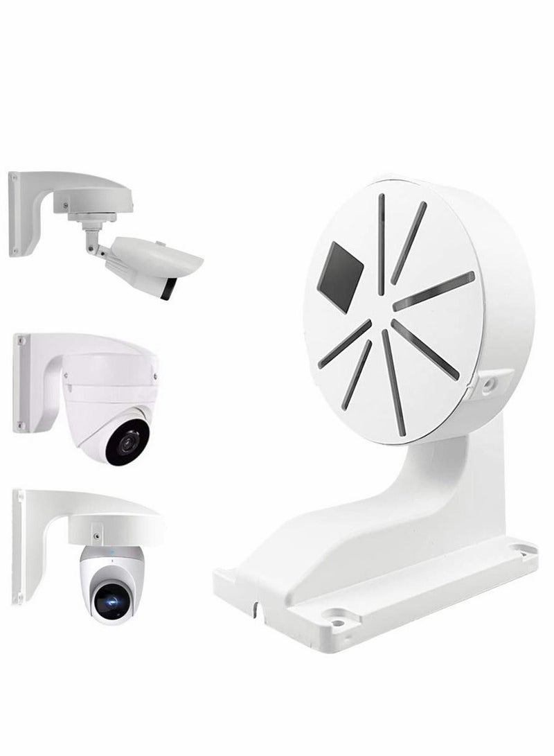 Security Camera Mount Bracket, ABS Indoor Outdoor Wall Mount L-Type Bracket for CCTV Security Dome IP Camera Mounting 2Pcs - Image 1