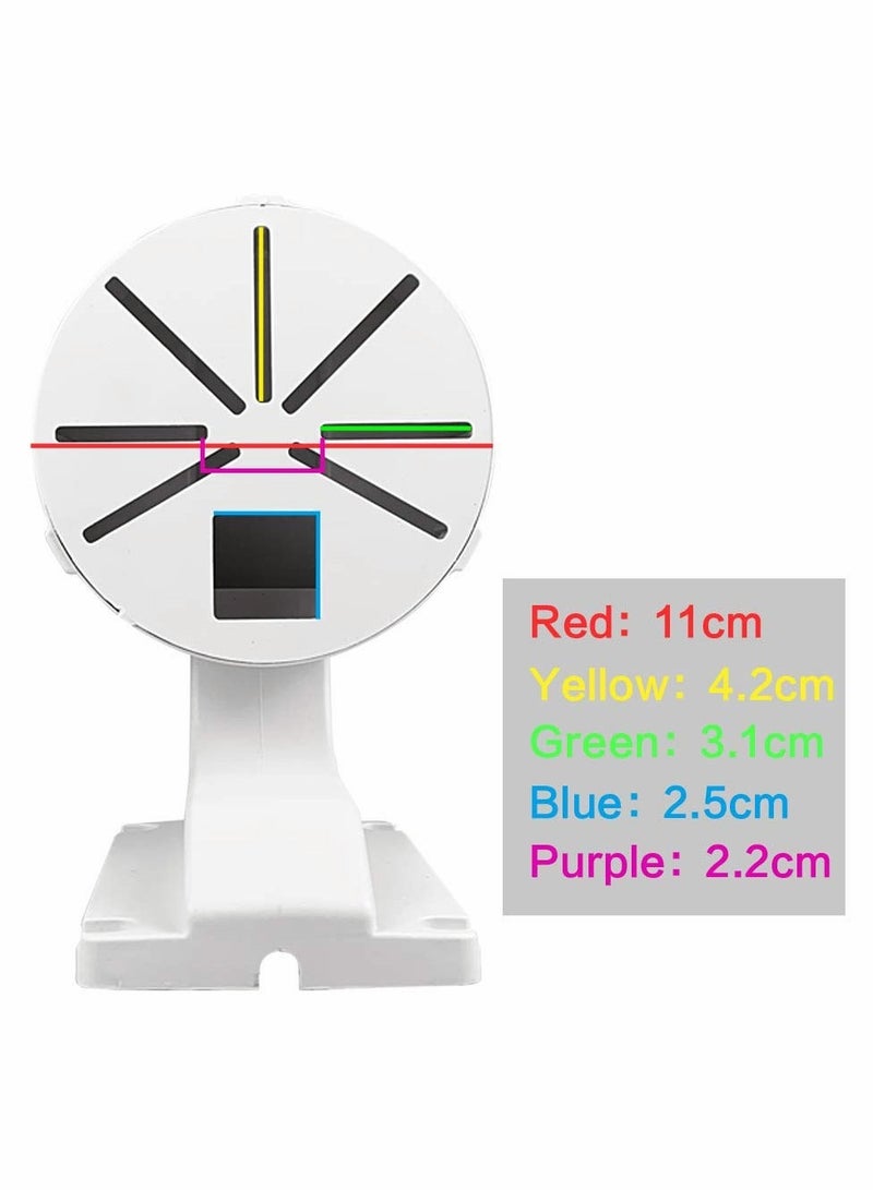 Security Camera Mount Bracket, ABS Indoor Outdoor Wall Mount L-Type Bracket for CCTV Security Dome IP Camera Mounting 2Pcs - Image 4