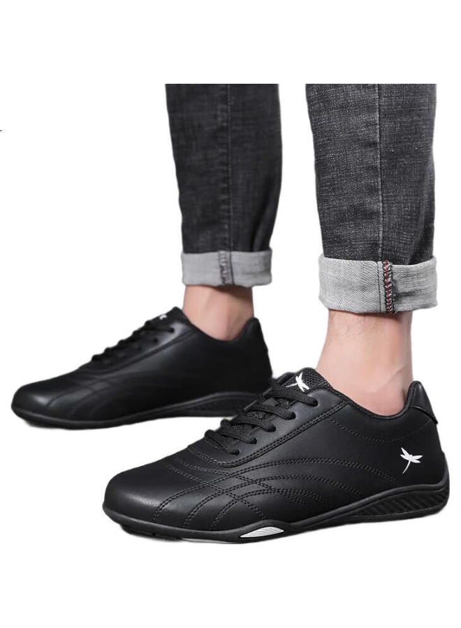 Red Dragonfly Men's Casual Sports Shoes Men's Flat Leather Shoes Men's Small Black Shoes Men C0tt01252 - Image 2