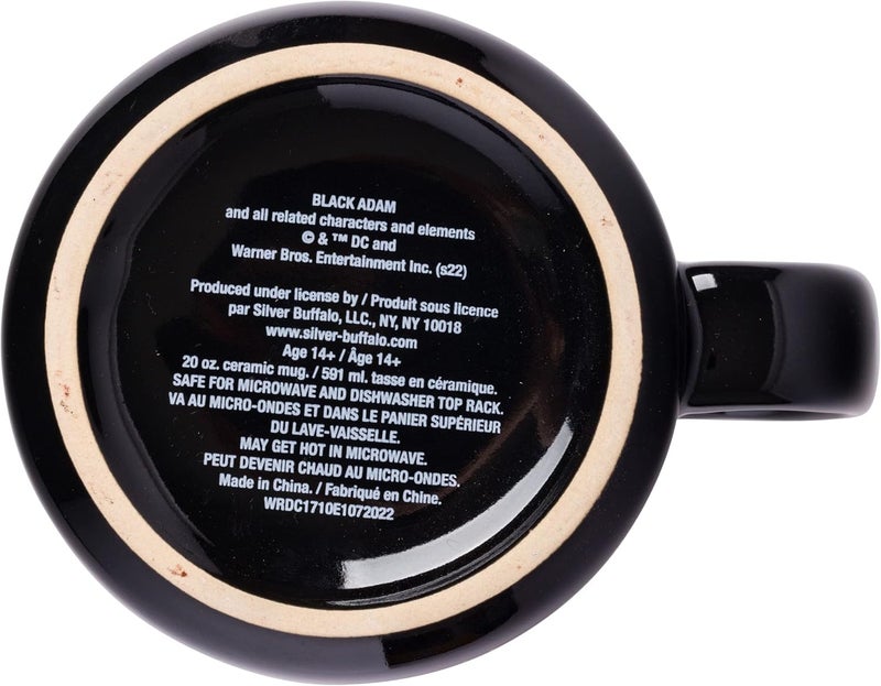 Silver Buffalo DC Comics Black Adam Ceramic Camper Mug 20 Ounces - Image 4