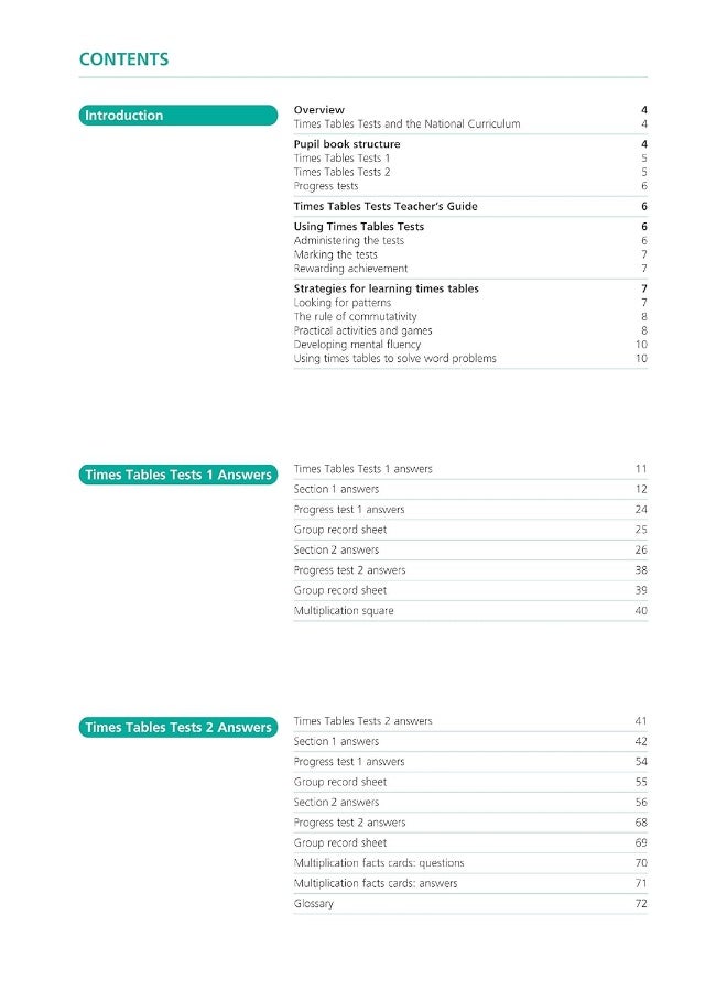 Times Tables Tests Teacher's Guide - Image 3