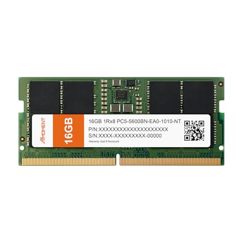 MMOMENT DDR5 SODIMM 16GB 5600Mhz (PC5-44800) Laptop Memory Module Ram (CL46, Non-ECC Unbuffered, 1.1V, 262 Pin) - Image 1