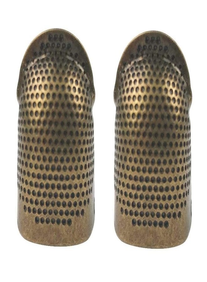 Jasol Sewing Thimble Pack of 4 Adjustable Brass Finger Protector Thimble for Sewing Embroidery Needlework (4pcs M Thimble) - Image 5