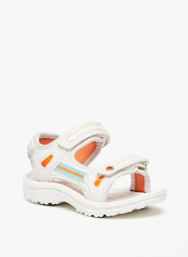 shoexpress Textured Floaters with Hook and Loop Closure