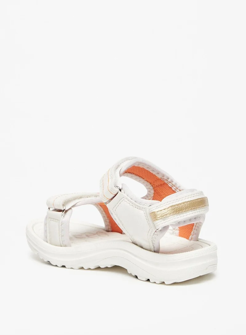 shoexpress Textured Floaters with Hook and Loop Closure