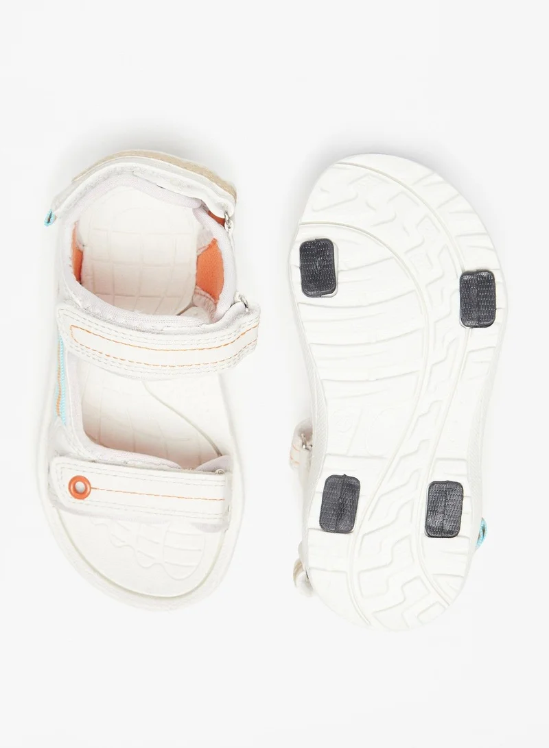 shoexpress Textured Floaters with Hook and Loop Closure