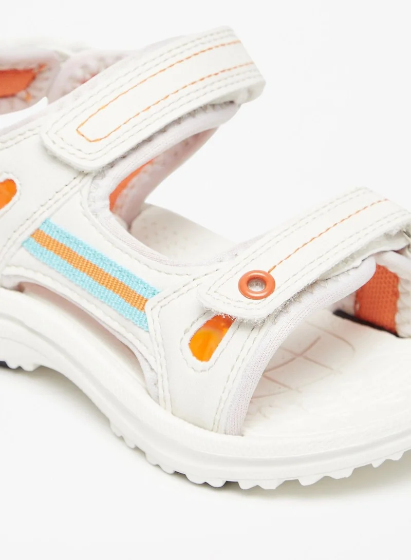 shoexpress Textured Floaters with Hook and Loop Closure