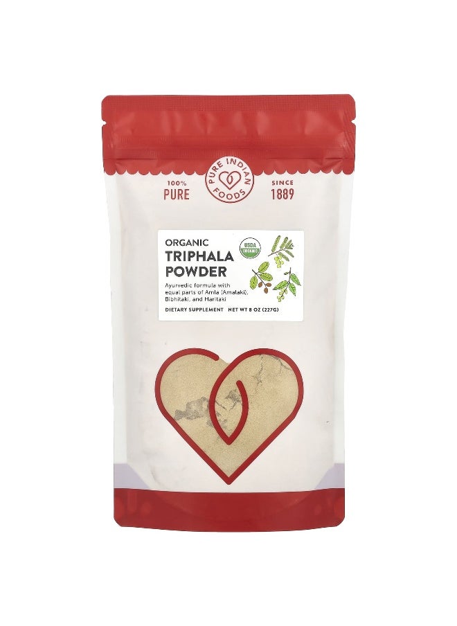 Pure Indian Foods Pure Indian Foods, Organic Triphala Powder, 8 oz (227 g)  - Image 1
