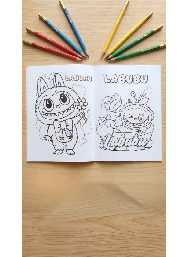 لابوبو كتاب تلوين شخصية لابوبو، دفتر رسم وتلوين لابوبو، أنشطة فنية لتنمية المهارات الإبداعية، رسومات متنوعة لشخصية لابوبو، وسيلة ترفيهية للأطفال في المنزل والسفر، ورق مخصص للتلوين بأقلام الرصاص والمراسم، هدية تعليمية تنمي التركيز ودقة الملاحظة، تصميمات ممتعة لتسلية الأطفال، كتاب أنشطة ورقي بمقاس مناسب وسهل الحمل، دفتر تلوين للأولاد والبنات، نشاط فني للأطفال، دفتر رسم لشخصيات ذا مونسترز - Image 4