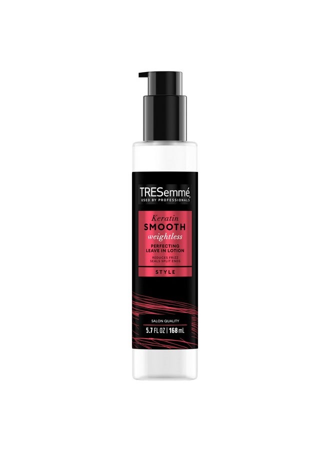 TRESemmé Perfecting Leavein Lotion Keratin Smooth For Sleek & Shine Weightless 5.7 Oz  - Image 1
