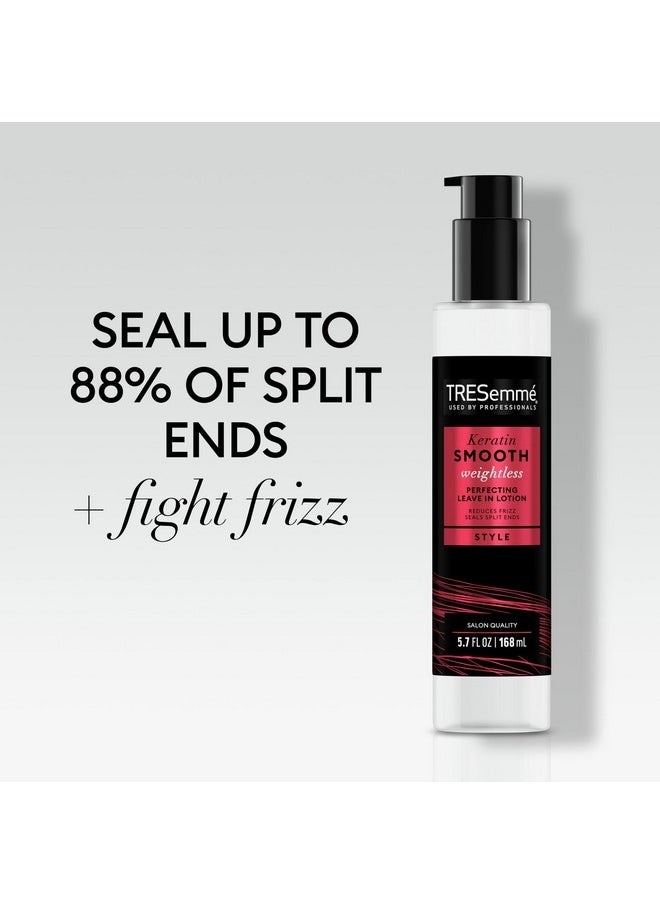 TRESemmé Perfecting Leavein Lotion Keratin Smooth For Sleek & Shine Weightless 5.7 Oz  - Image 2