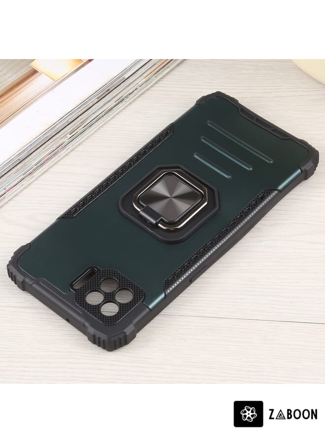 Zaboon Protective Case Cover For OPPO A73 Fierce Warrior Series Armor All-inclusive Shockproof Aluminum Alloy + TPU Protective Case with Ring Holder - Image 4