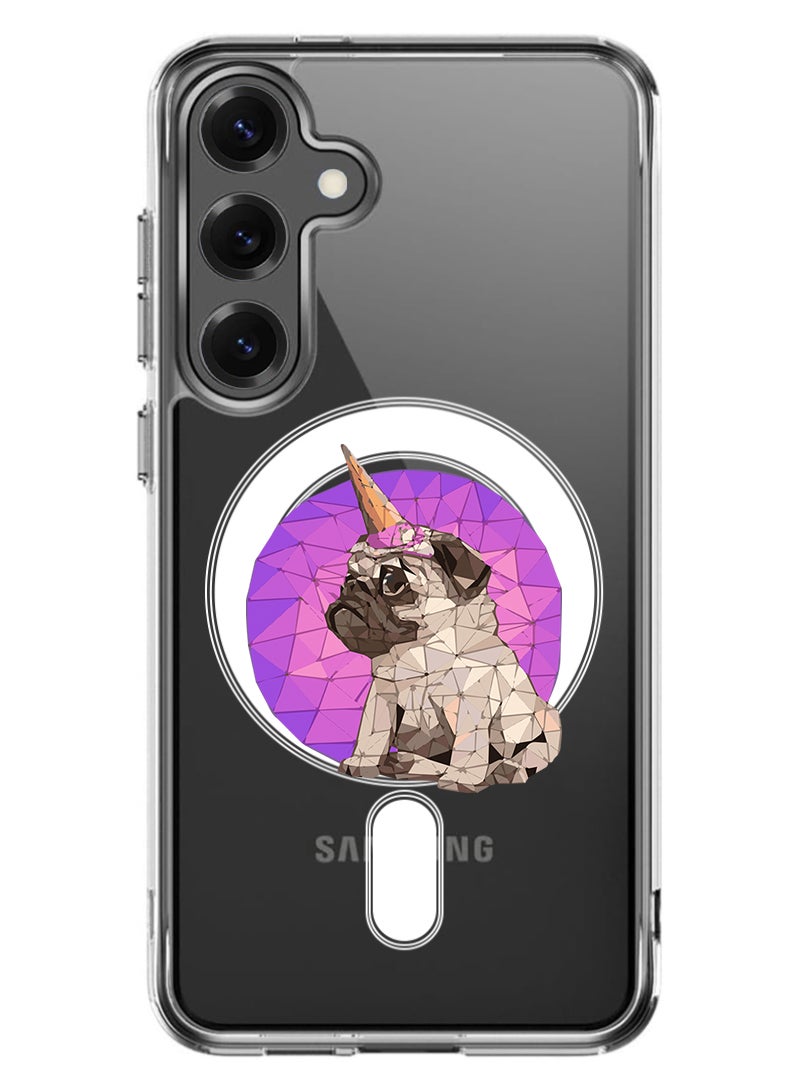 Theodor Magnetic Case for Samsung Galaxy S25 Plus 6.7-inch Compatible with MagSafe Wireless Charging, Shockproof Phone Bumper Cover Puggy - Image 1