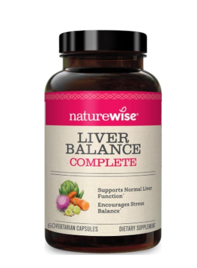 NatureWise Liver Detox Cleanse Supplement (30 Servings) Triple Repair Formula with Milk Thistle, Turmeric, Reishi & Kudzu to Encourage Toxin Removal & Support Normal Function (60 Veg Capsules) - Image 1