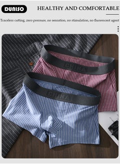DUNISO 3 Pack Men's Briefs Set Men's Cotton Boxers Short Briefs Underwear Breathable and Soft Underpants with High Elastic Waistband  - Image 5