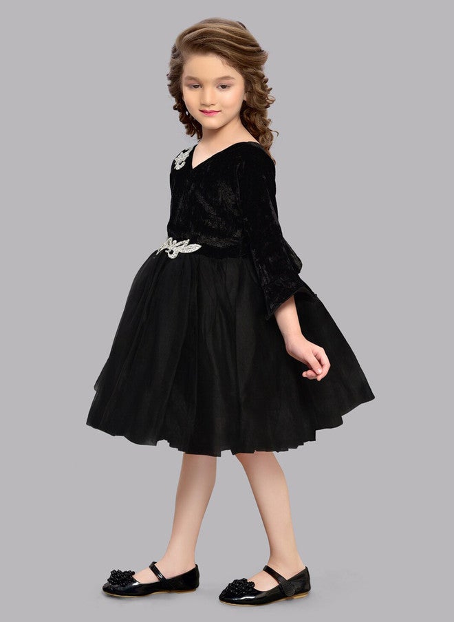 PinkChick فستان أسود ضيق ومتسع للفتيات - Image 4