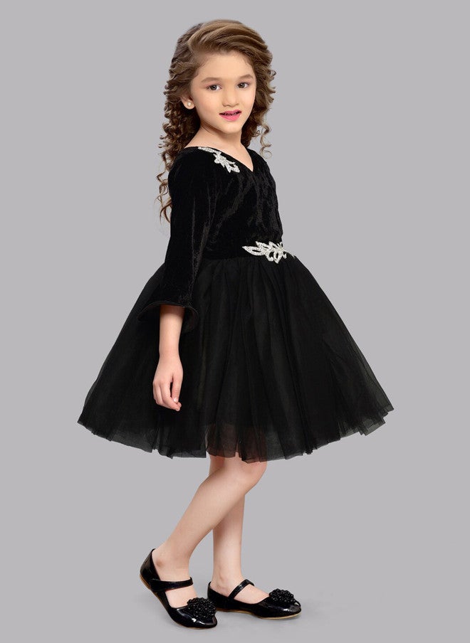 PinkChick فستان أسود ضيق ومتسع للفتيات - Image 3