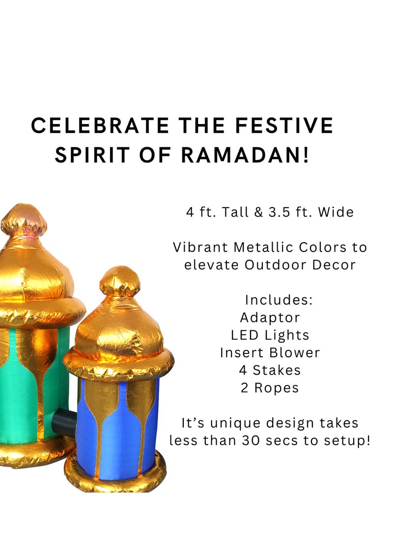 خمسة فانوس رمضان قابل للنفخ - ديكور فانوس رمضان قابل للنفخ - Image 5