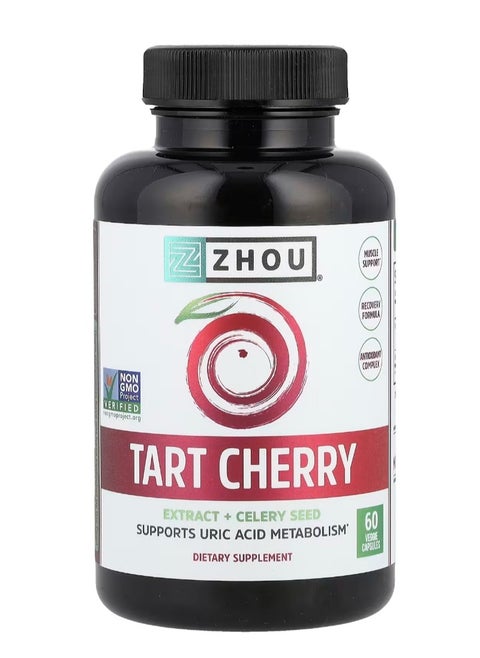 Tart Cherry Extract + Celery Seed 60 Veggie Capsules