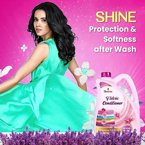 Shatras Eco-Friendly Fabric Conditioner, After Wash Liquid Fabric Softener,Softness, Shine & Long Lasting Freshness, Non Toxic -Pink Lily, 1 Count - Image 4