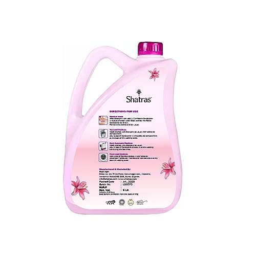 Shatras Eco-Friendly Fabric Conditioner, After Wash Liquid Fabric Softener,Softness, Shine & Long Lasting Freshness, Non Toxic -Pink Lily, 1 Count - Image 2