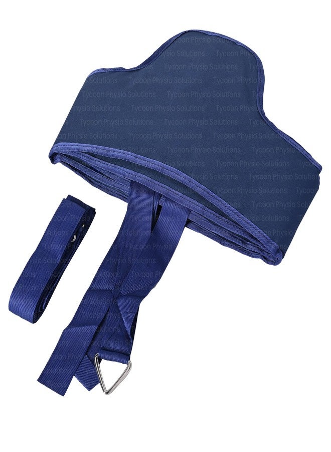 TYCOON PHYSIO SOLUTIONS Lumber Traction Belt Set for Men and Women Adjustable, Comfortable, and Versatile Back Support for Herniated Discs, Sciatica, and Lower Back Pain Management (Blue) - Image 2