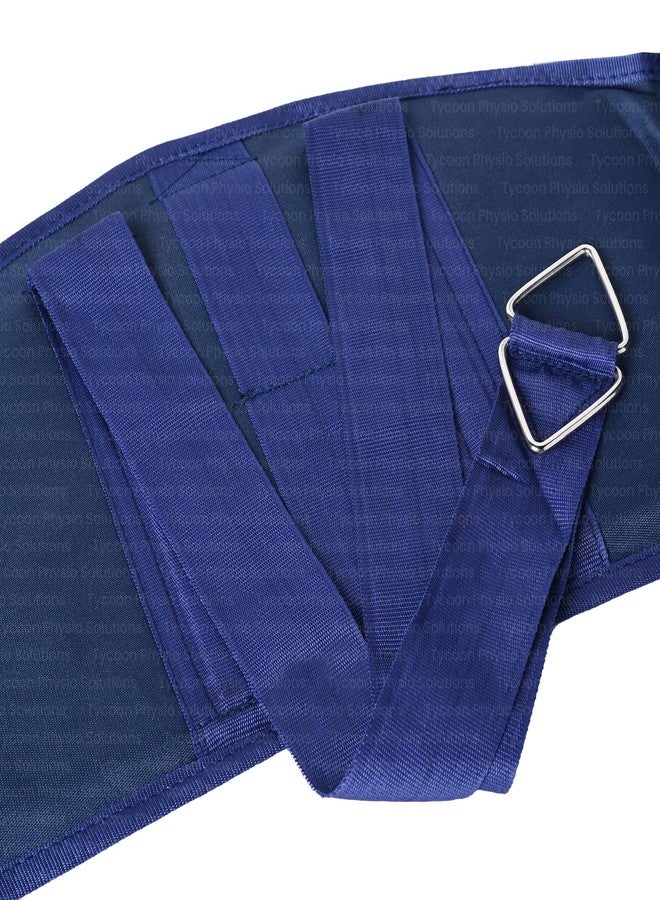 TYCOON PHYSIO SOLUTIONS Lumber Traction Belt Set for Men and Women Adjustable, Comfortable, and Versatile Back Support for Herniated Discs, Sciatica, and Lower Back Pain Management (Blue) - Image 3