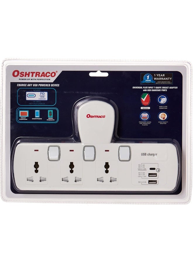 OSHTRACO محول قابس تمديد الطاقة OSHTRACO - Image 1