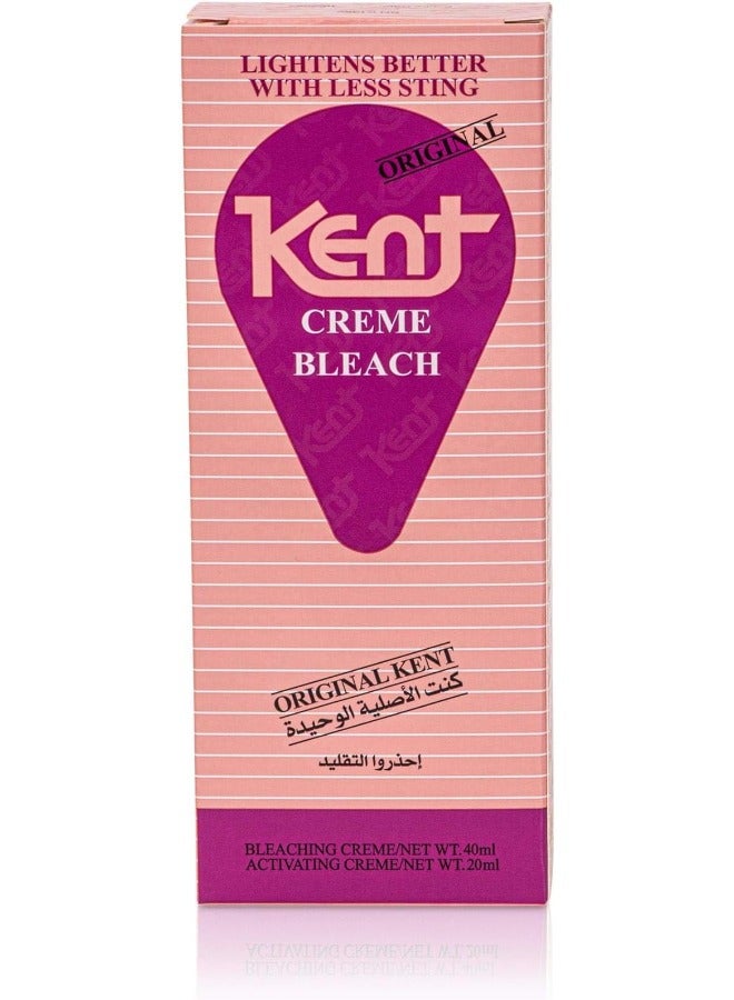 KENT Creme Bleach 40ml Creme Activating 20ml - Image 1
