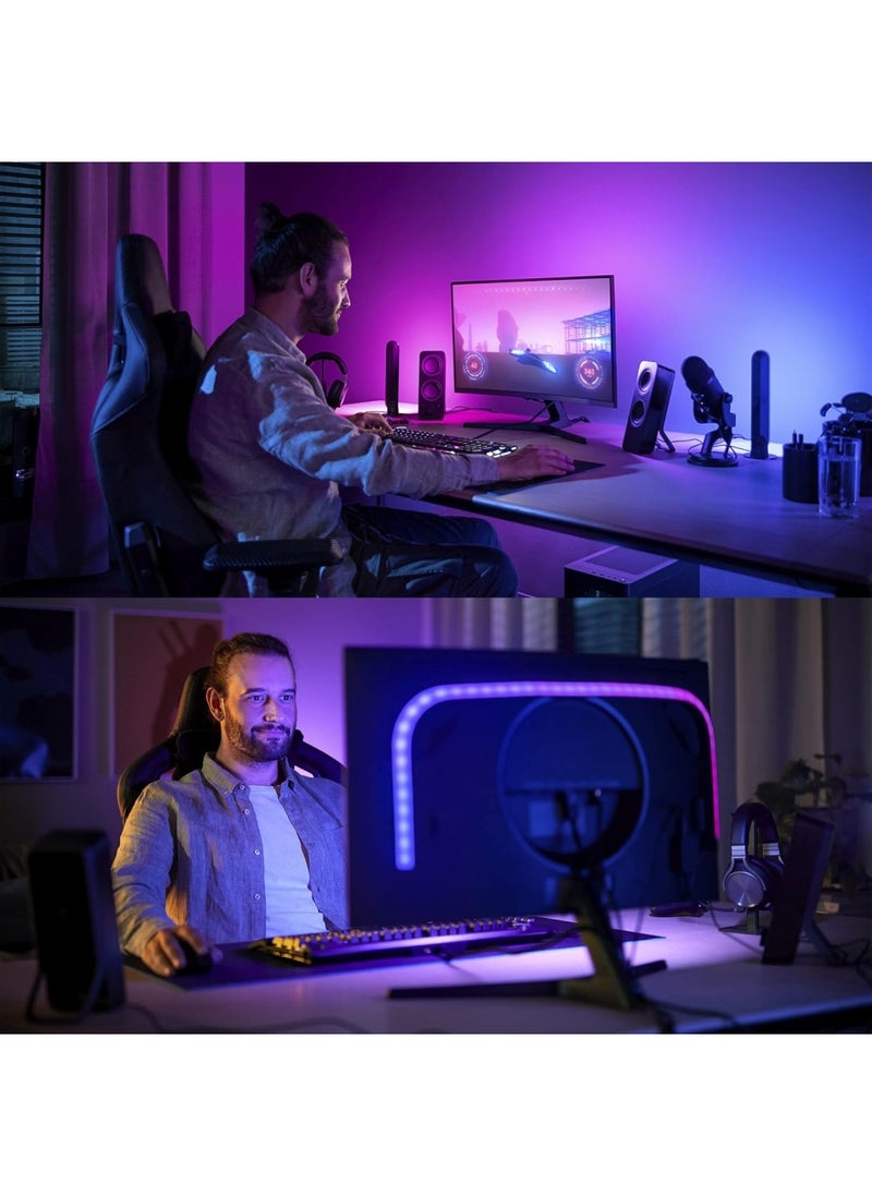 Philips - Philips Hue Play Gradient PC Lightstrip [for 24-27 Inch Screens] LED Smart Lighting. Sync for Entertainment, Gaming and Media - Image 1