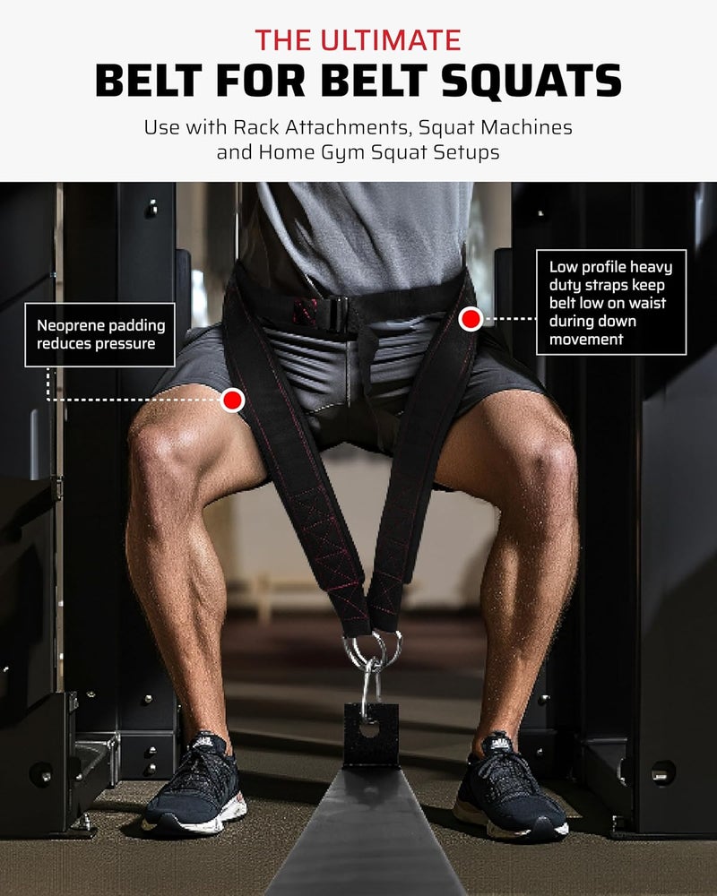 THEFITGUY Ultimate Belt for Belt Squats and Rack Attachment with Structured Back Support - Image 2