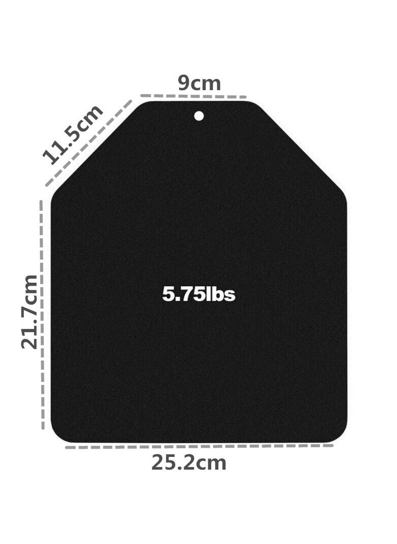 Generic Weight Vest Plate for Outdoor Sports Vest Strength Training,Fitness Running,Workout, Loading Leg Guards, 5.75 LB/2.6kg  - Image 2