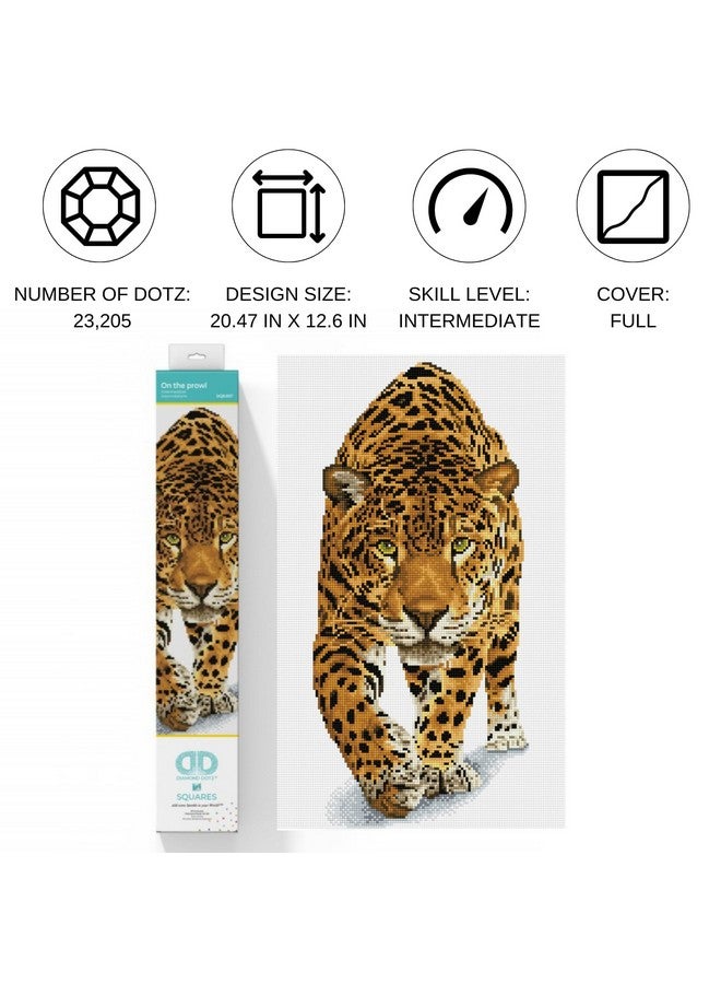 DIAMOND DOTZ On The Prowl Jaguar Diamond Painting Kits for Adults - Diamond Art Kits a Relaxing Creative Craft Kit with Dotz Gems 20.5x12.6 - Image 2