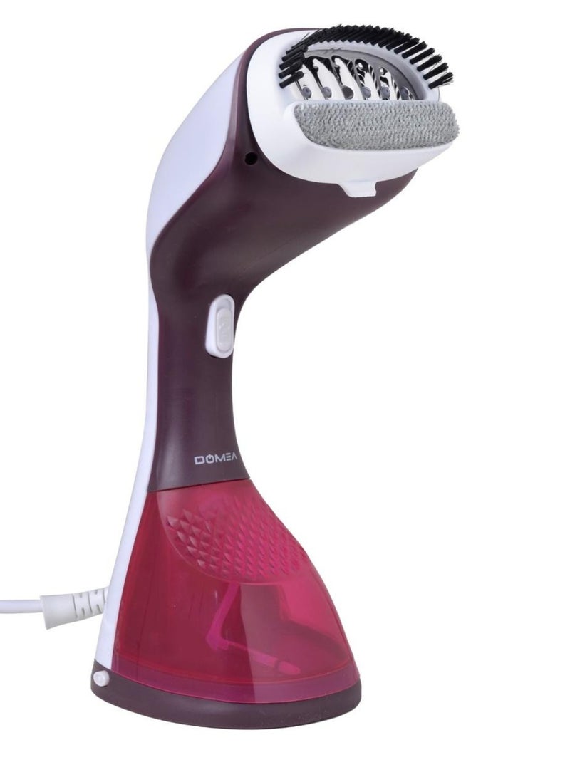 DOMEA Handheld Garment Steamer, 1400W Portable Steamer for Clothes, Fast Heat-Up With 20g/min Steam Output, 220ML Detachable Water Tank, Lightweight Travel Steamer for Fabrics, Curtains & Upholstery - Image 1