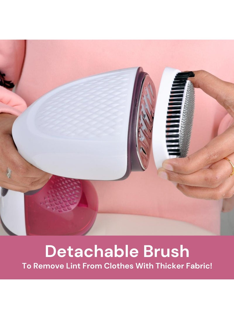 DOMEA Handheld Garment Steamer, 1400W Portable Steamer for Clothes, Fast Heat-Up With 20g/min Steam Output, 220ML Detachable Water Tank, Lightweight Travel Steamer for Fabrics, Curtains & Upholstery - Image 4